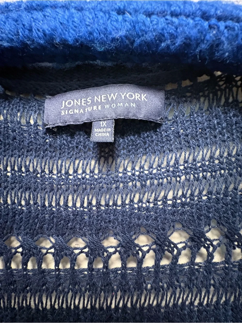 NWT Jones New York Signature Woman 1X Cardigan